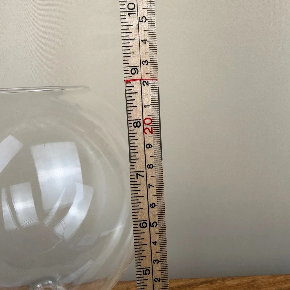 Vintage Clear Glass Bubble Vase Terrarium Centerpiece 9 Inch